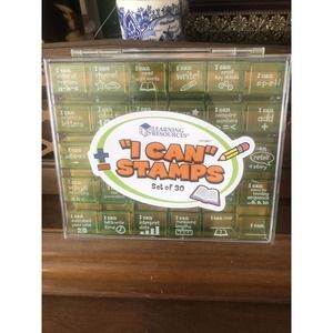 Learning Resources " I CAN" STAMP Set of 30 Brand Open Box